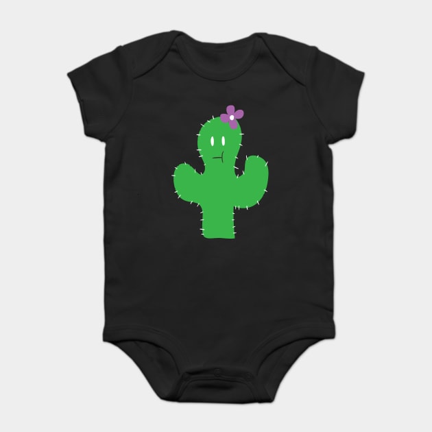 Cutesy Flower Cactus Baby Bodysuit by saradaboru